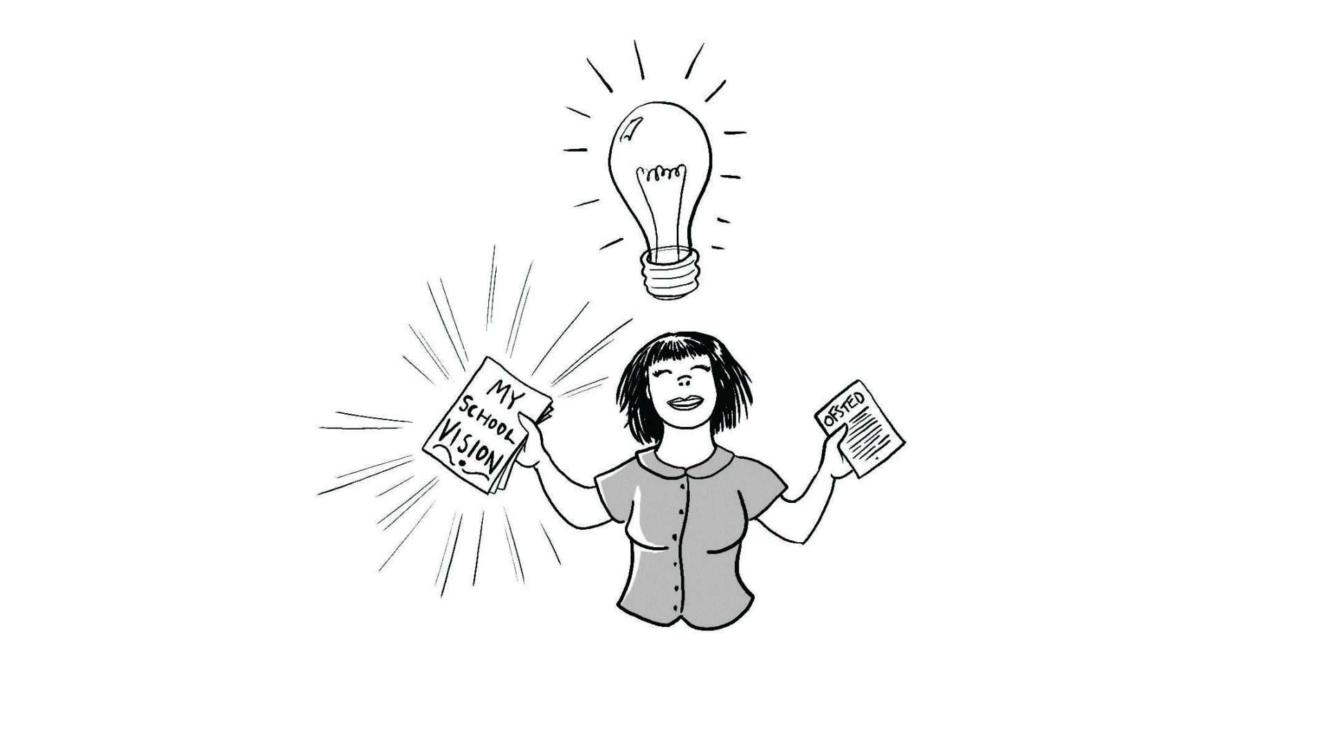 Illustration with lightbulb
