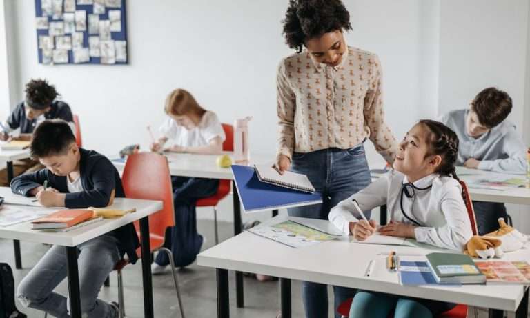 teacher in classroom