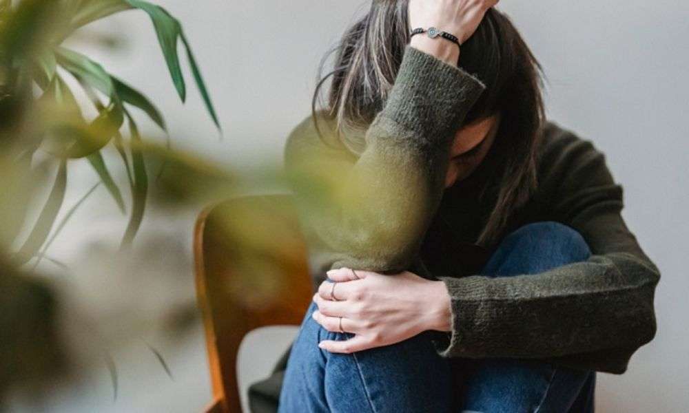 stressed woman
