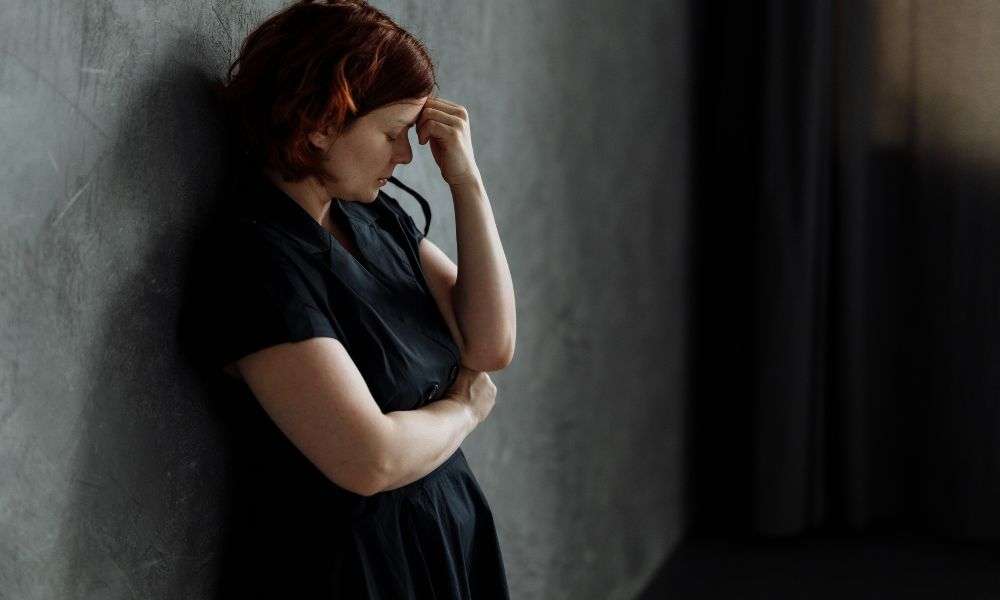 stressed woman
